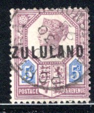 Zululand #7  VF,  Used,  CV $160.00   ....   7170007