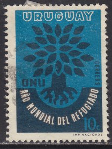 Uruguay 657 World Refugee Year 1960
