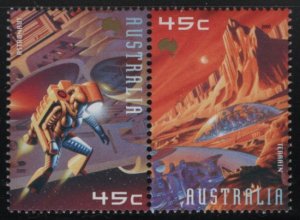 Australia 2000 MNH Sc 1911a 45c Astronaut, Terrain Space