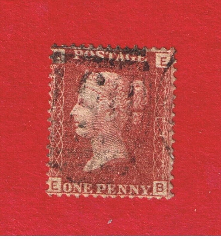 Great Britain #33 VF used  Queen Victoria  P#163  Free S/H