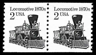 PCBstamps   US #2226 Coil Pair 4c(2x2c)Locomotive, MNH, (12)