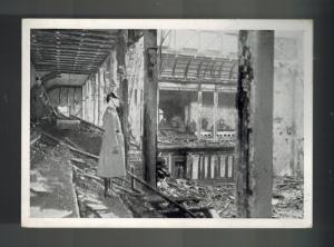 1938 Berlin Germany Postcard Cover Anti Bolshevik Judaica Reichstag Ruins Photo