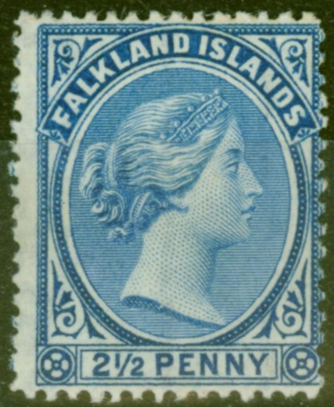 Falkland Is 1894 2 1/2d Ultramarine SG30 Fine Mtd Mint