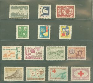 Korea #283-96 Unused Single (Complete Set)