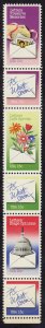 US 1810a MNH : Strip of Six - Write Soon