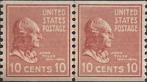 # 847 MINT HINGED JOHN TYLER