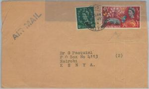 72461 GREAT BRITAIN - POSTAL HISTORY - PHOSPHOROUS stamp on cover to KENYA 1964