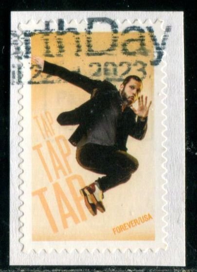 5609 US (55c) Tap Dance SA, used on paper