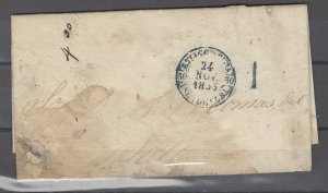 COLLECTION LOT # 2481 CUBA PRESTAMPED LETTER 1853