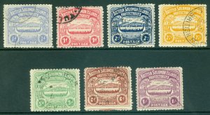 SG 1-7 British Solomon Islands 1907. ½d to 1/-. Very fine used set of 7 CAT £300 