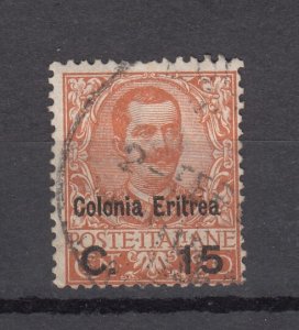 J43909 JL Stamps 1905 eritrea used #34 ovpt