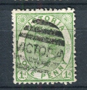 AUSTRALIA; Victoria 1880s classic QV issue used 1d. value fair Postmark