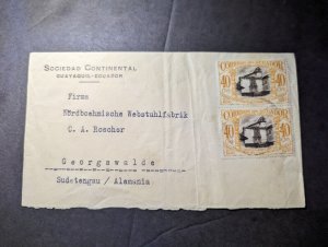 1930 Ecuador Cover Guayaquil to Georgswalde Sudetengau Germany