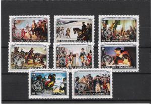 Rwanda  Scott#  722-729  MNH