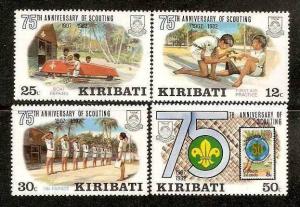 KIRIBATI 1982 SCOUTS, HEALTH, FIRST AID, STAMP ON STAMP MNH # 1527