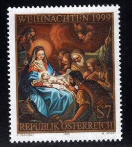 Austria Scott 1803 MNH** Christmas 1999 stamp
