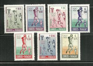 Paraguay 556-59, C-262-64 MNH 1960 Olympic Games