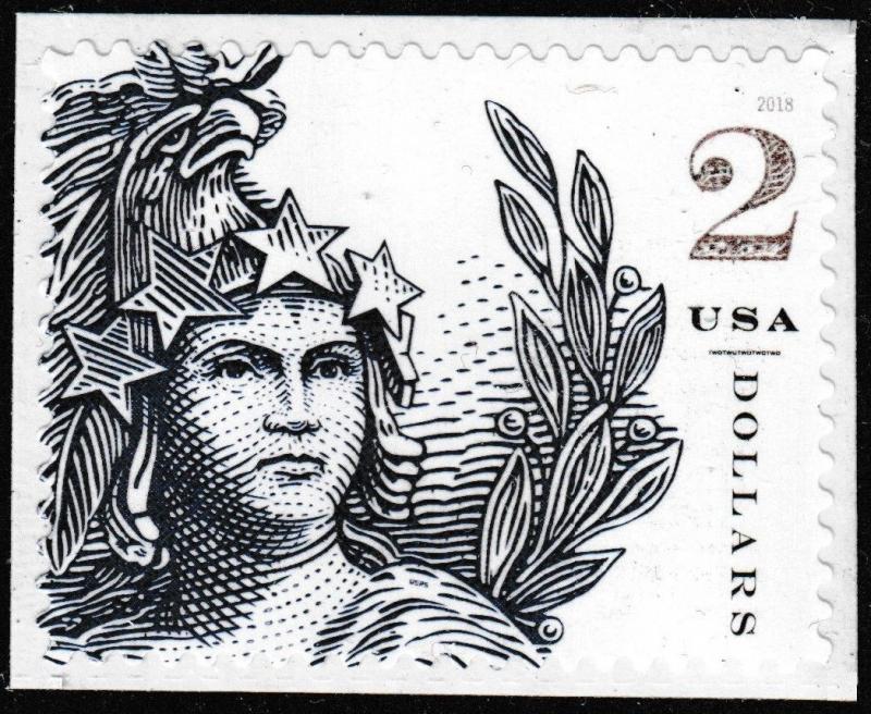 US 5296 Statue of Freedom Two Dollar Indigo $2 single (1 stamp) MNH 2018