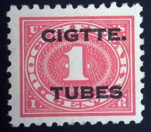 Scott #RH2 - 1c Carmine Rose - Cigarette Tubes Stamp - Unused - 1929