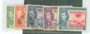 Gambia #132/135/136/138-9 Used Single