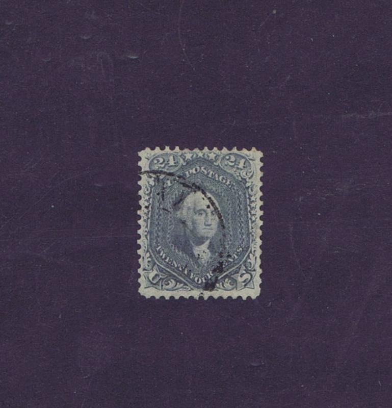 SCOTT# 70b USED 24 CENT WASHINGTON 1861 BEAUTIFUL WITH PSE CERT