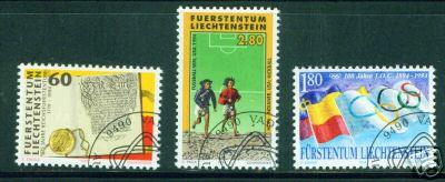 LIECHTENSTEIN Scott 1019-21  CV $6.50 Used CTO 1994 set