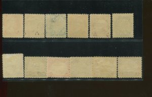 1925 Canal Zone Panama Postage Stamp #84-95 Mint F/VF Original Gum Set