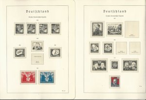 Germany DDR Stamp Collection on 10 Hingless Lighthouse Pages 1949-53, JFZ