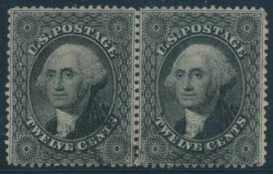 #36 VF-XF GEM HORIZONTAL PAIR W/ EXTREMELY LIGHT CANCEL CV $800+ HV148