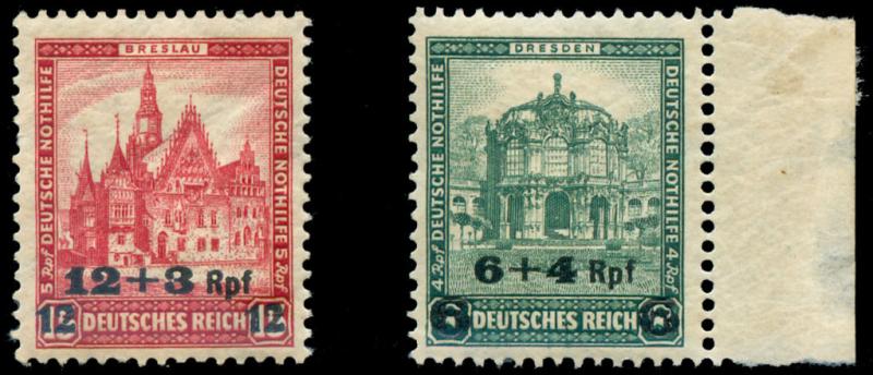 momen: Germany Stamps #B42-B43 Mint OG NH VF