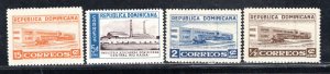 DOMINICAN REPUBLIC SC# 453-56 FVF/MOG