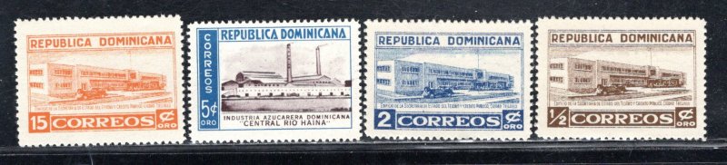 DOMINICAN REPUBLIC SC# 453-56 FVF/MOG