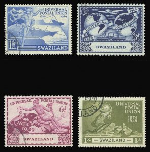 Swaziland 1949 KGVI UPU set complete very fine used. SG 48-51. sc 50-53.