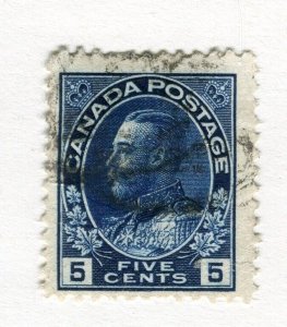 CANADA; 1912 early GV portrait issue fine used Shade of 5c. value