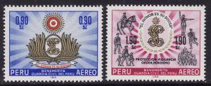 Peru #C203-4 F-VF Mint NH ** Police