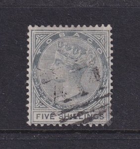 Tobago, Scott 5 (SG 5), used, signed