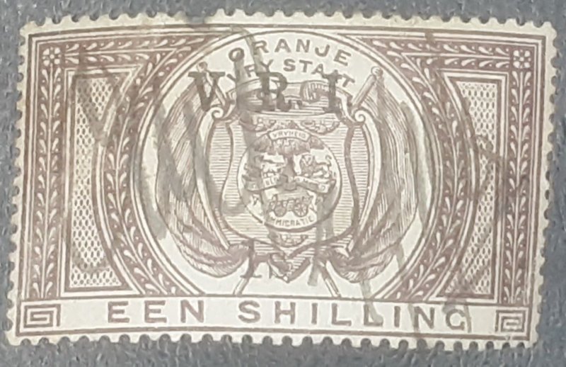 Orange free state overprint 1 shilling 1900