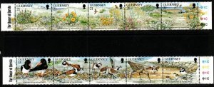 GUERNSEY SG530/9 1991 NATURE CONSERVATION MNH