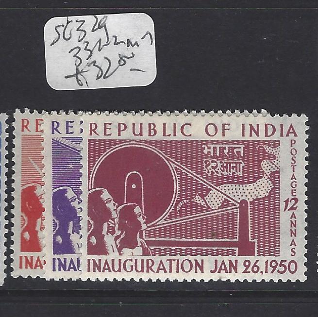 INDIA   (P0907B) KGVI  SG 329, 331-2   MOG