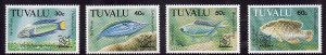 Tuvalu-Sc#629-32- id7-unused NH set-Marine Life-Fish-1993-