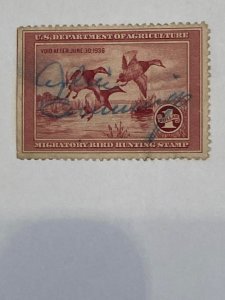 Duck stamp RW 2 used issued 1935