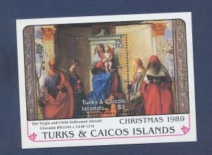 TURKS & CAICOS - Scott 788 - MNH S/S - Christmas 1989