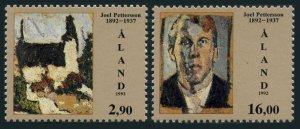 Finland-Aland 69-70, MNH. Michel 61-62. Joel Pettersson, painter. 1992.