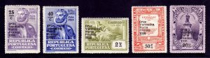 Portugal - Scott #1S60//1S65 - MH - Short set, creasing #1S65 - SCV $5.50