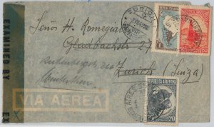 56444  -   ARGENTINA -  POSTAL HISTORY:  COVER to SWITZERLAND - 1944 / 1945