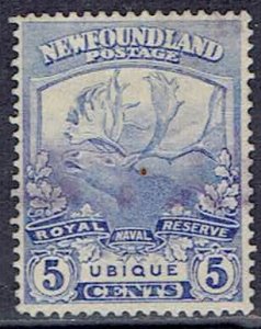 Newfoundland, Scott #119; 5c Caribou, Used