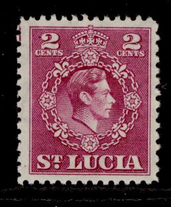 ST. LUCIA GVI SG147, 2c magenta, NH MINT.