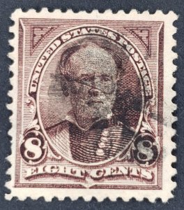 United States, Scott #272, F used, short perf & thin at left, crease