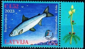 LATVIA 2023-05 FAUNA Animals: Fish. Nature Protection, MNH