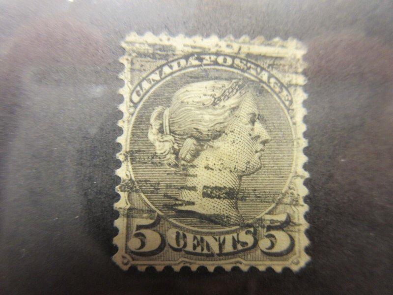 CANADA Scott 42, XF+ CENTERING, USED Cat $5